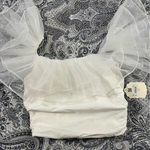 NWT Altard State ruffled crop top